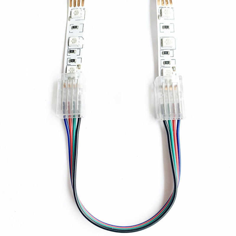 4 Pin LED Strip Light Extension Cable Connector - Strip to Strip - For SMD LED Strip 4 Pin LED Strip Light Extension Cable Connector - Strip to Strip - For SMD LED Strip